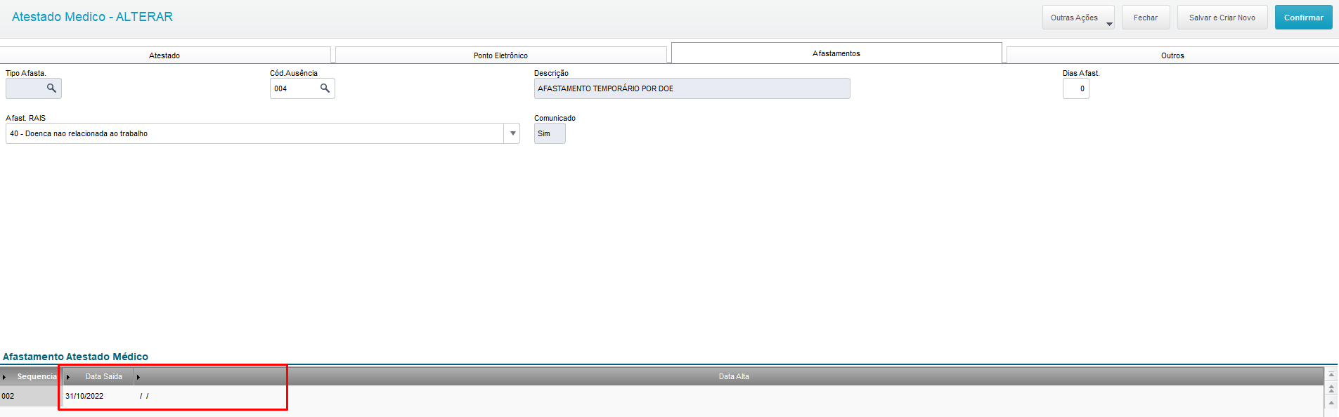 Rh Linha Protheus Mdt Como Inserir Data Fim No Atestado Médico Central De Atendimento Totvs 0823