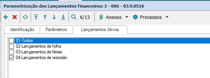 Rh Rm Fop Lan Amento Financeiro Para L Quido De Sal Rio Sobre