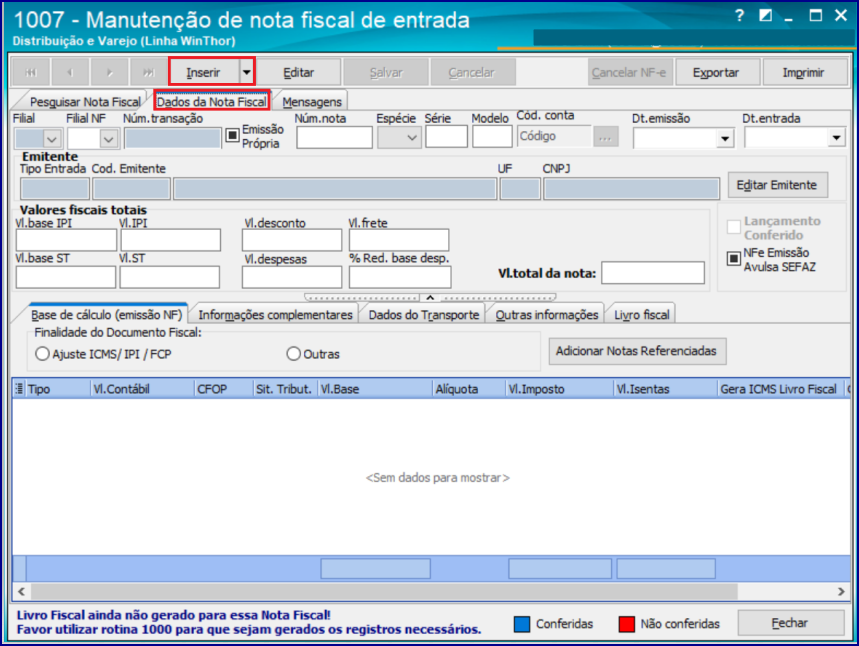 WINT - Qual a parametrização para utilizar Módulo Fiscal Eletrônico (MFe) –  Central de Atendimento TOTVS