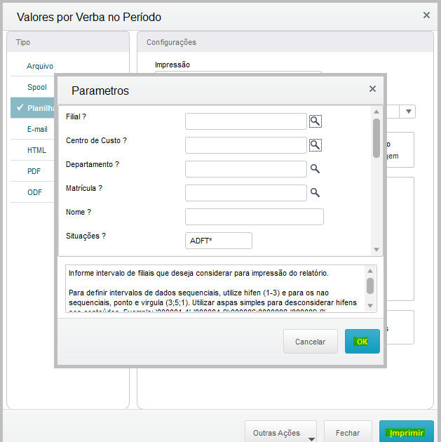 Rh Linha Protheus Gpe Relat Rio Valores Por Verba No Per Odo Horizontal Gper Em