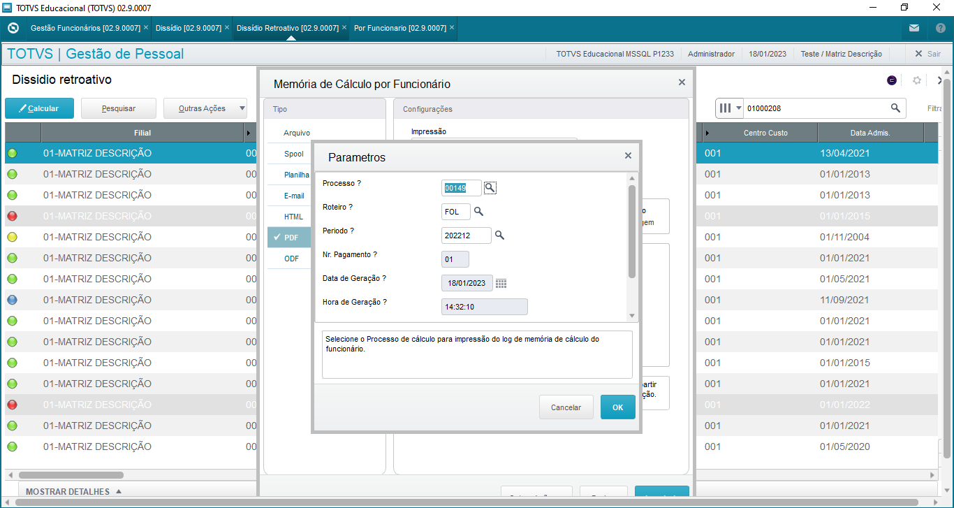 Rh Linha Protheus Gpe Como Funciona O Procedimento Do Calculo Por 4256