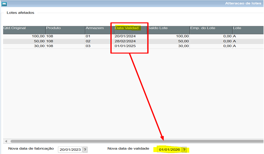 Cross Segmento - Backoffice (Linha Protheus) - SIGAEST - Lote Com Data ...