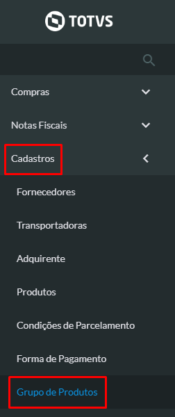 Totvs Food Com Como Cadastrar Um Grupo De Produtos Central De Atendimento Totvs 3770