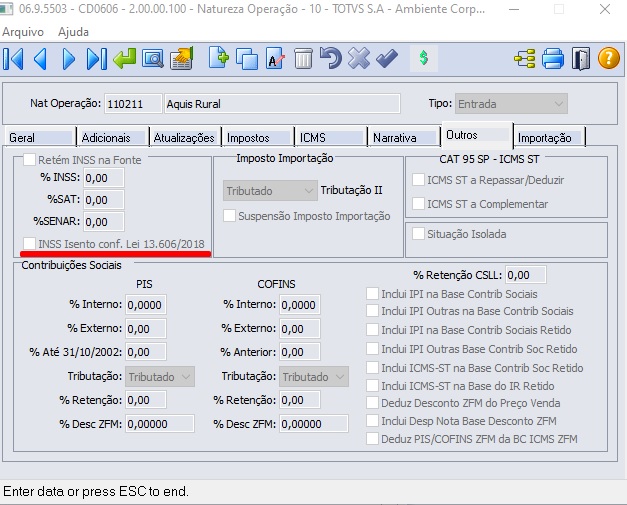 Cross Segmentos Linha Datasul Mre Reinf R 2055 Parametrização Utilizando Mlf Central 8108