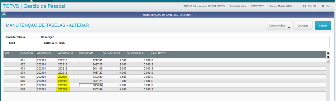 Rh Linha Protheus Gpe Como Corrigir Valor De Inss Calculado Em Rescisão Onde A Tabela De 3048