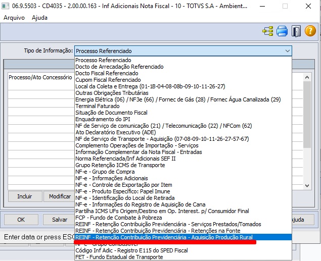 Cross Segmentos Linha Datasul Mre Reinf R Parametriza O Utilizando Mlf Central