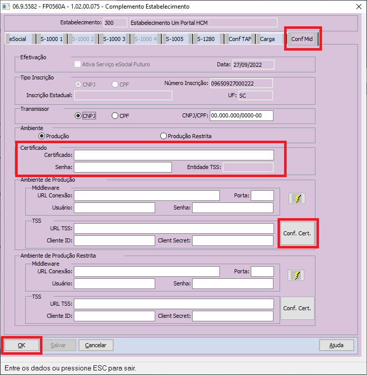 Rh Linha Datasul Esocial Middleware Como Configurar O