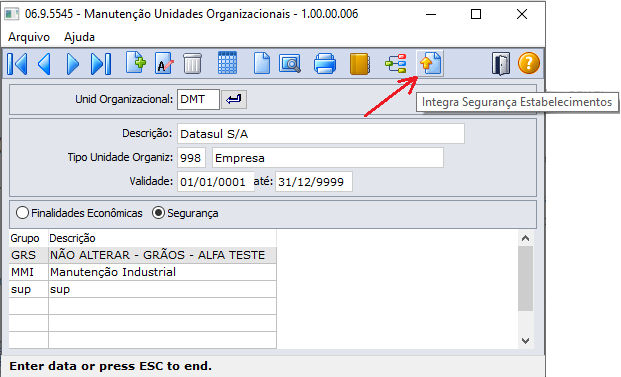 Cross Segmentos - Linha Datasul - MCC - Parametrização e