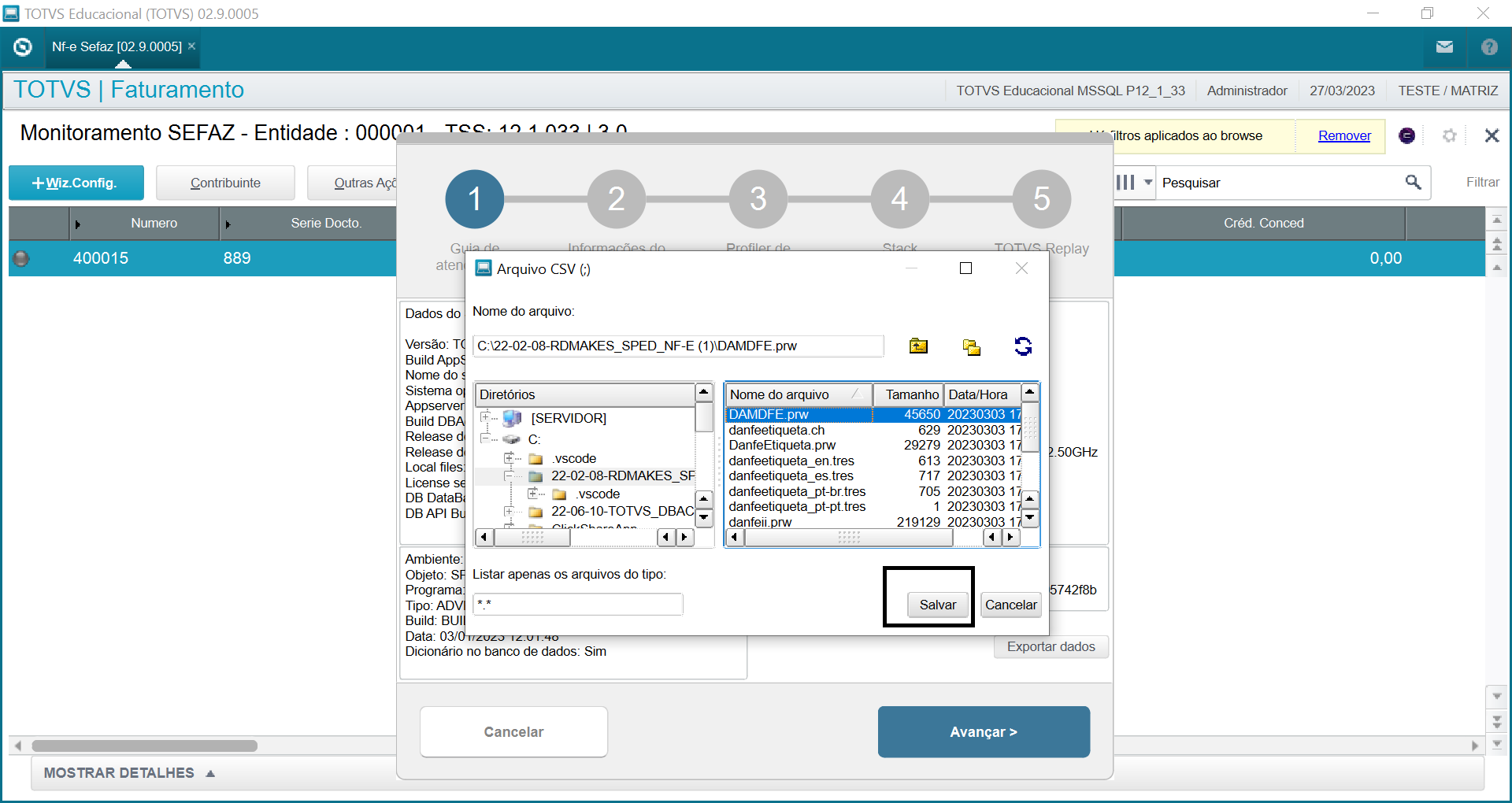 Cross Segmentos - Backoffice Protheus - Doc. Eletrônicos - Inspetor De ...