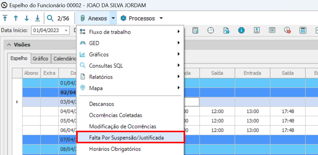 TOTVS RH - Linha RM - PTO - Como Cadastrar Falta Por Suspensão, E Levar ...