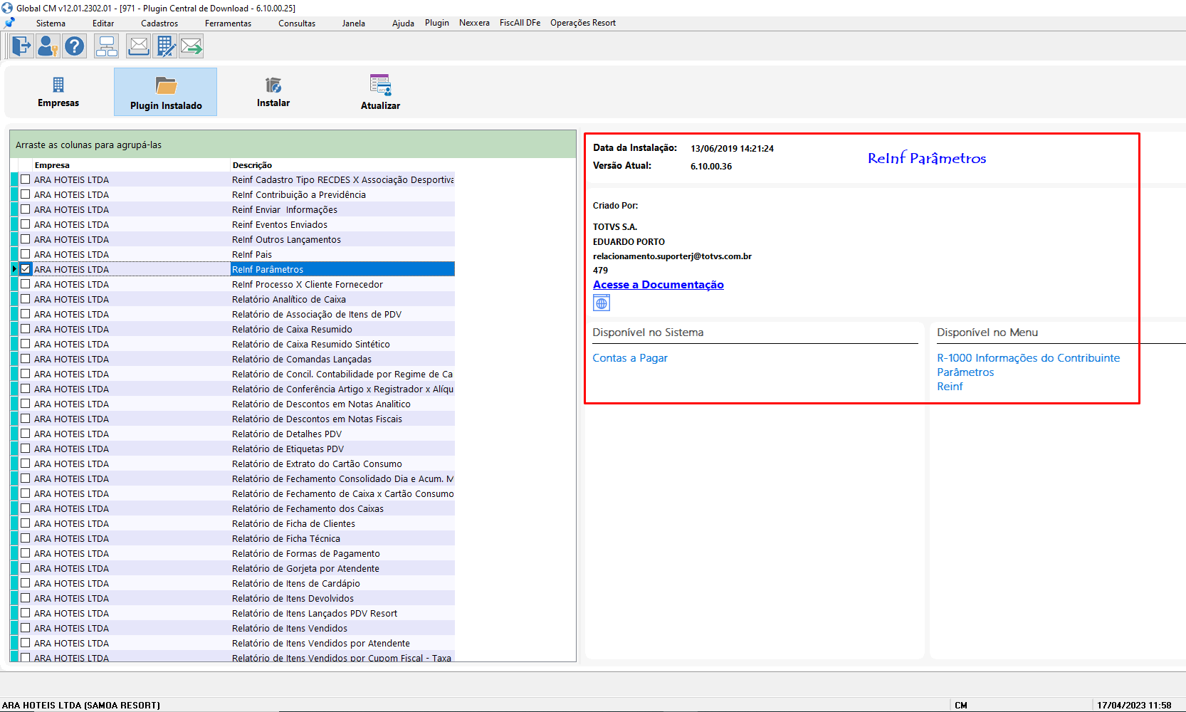 Hospitalidade - TOTVS Backoffice (Linha CMNET) - GLOBAL - Como ...