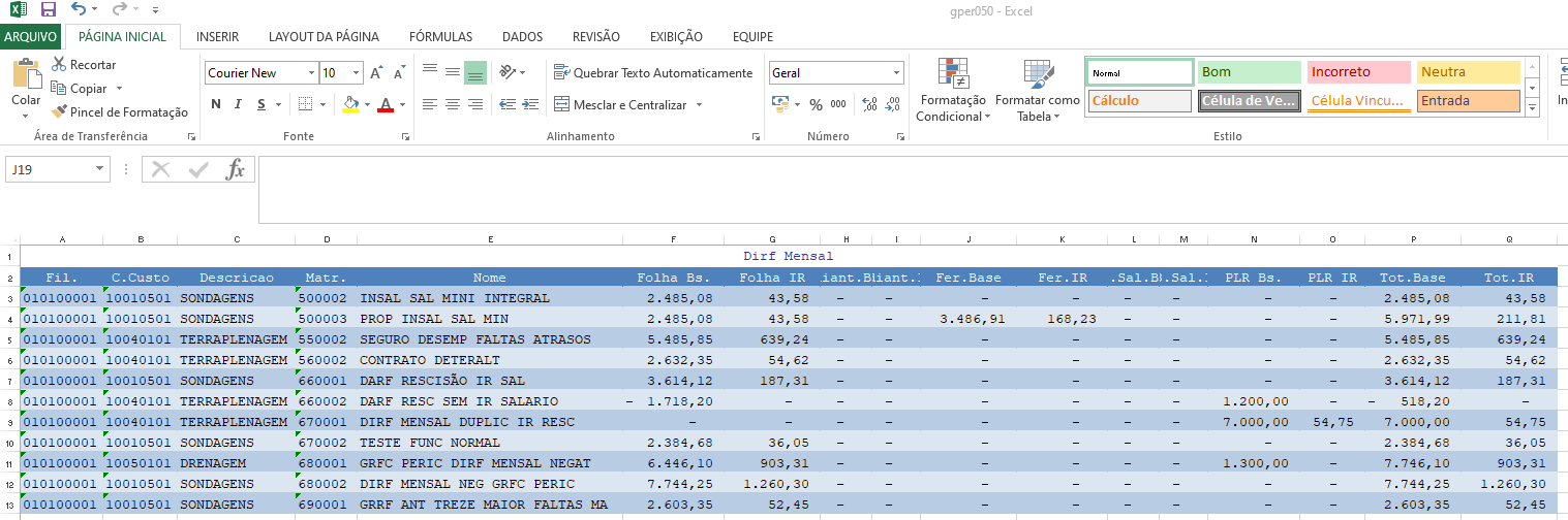 RH Linha Protheus GPE Como gerar o GPER050 Relatório Dirf Mensal