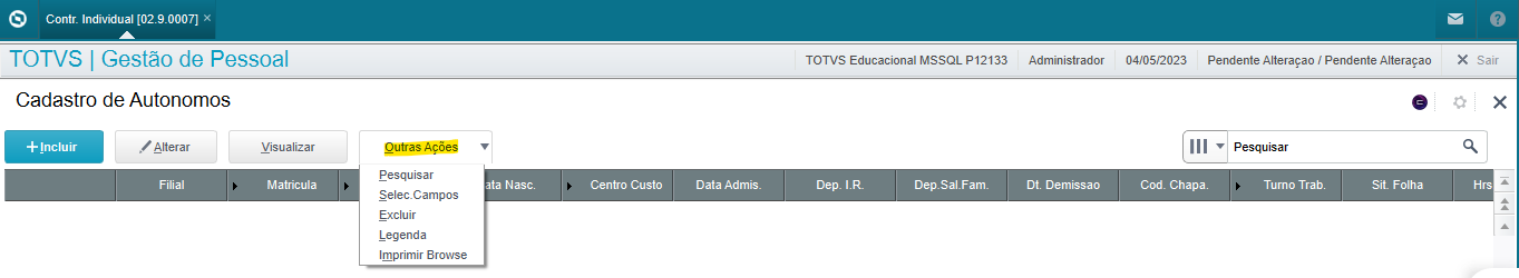 Rh Linha Protheus Gpe Como Configurar Os Campos Que Serão Apresentados No Cadastro De 9357