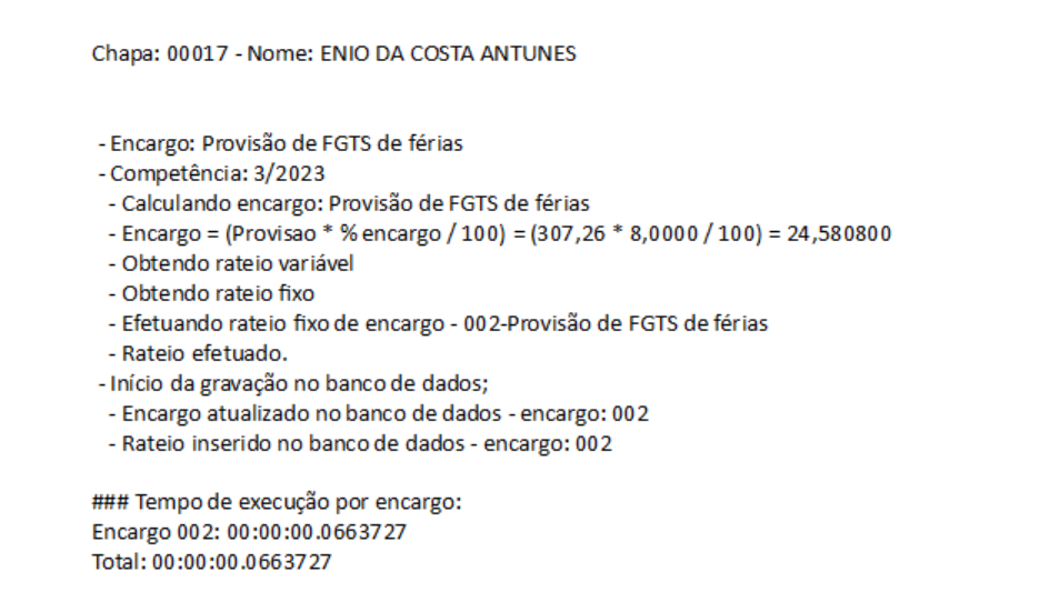 Rh Rm Fop Gera O Do Encargo Tipo Provis O De Fgts De F Rias Central De Atendimento