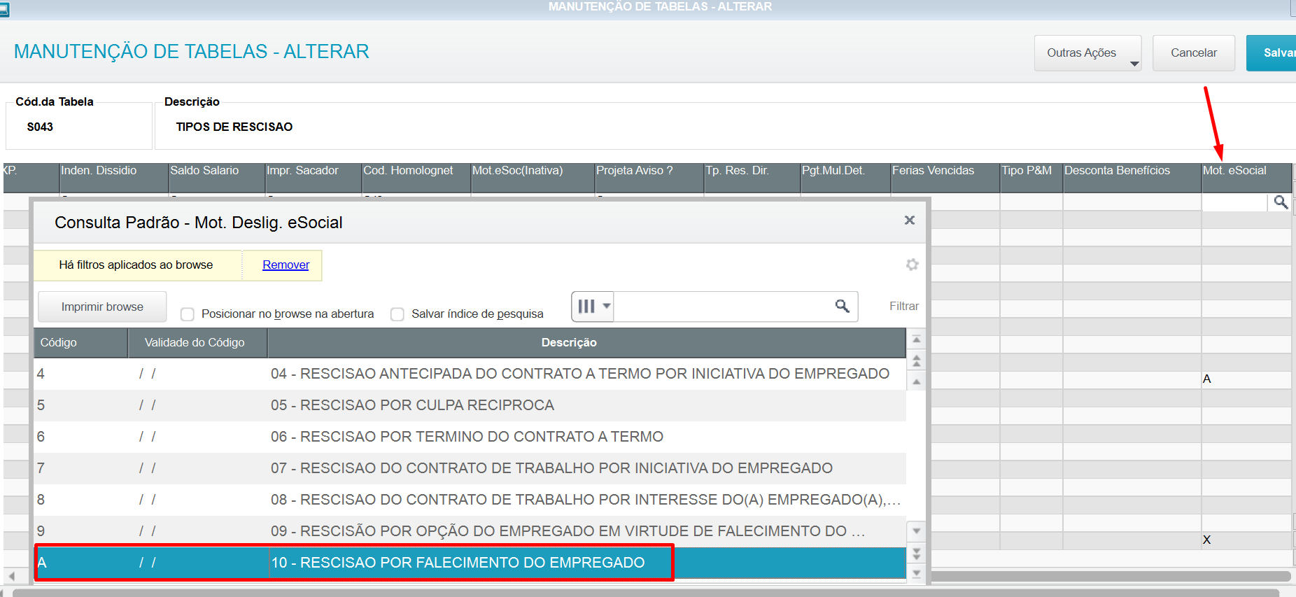 Rh Linha Protheus Gpe Esocial S 2299 Como Integrar O Evento Em Caso De Falecimento Do 6099