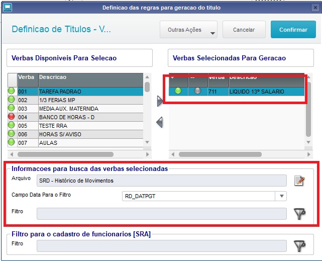 Rh Linha Protheus Gpe Como Configurar E Conferir Um Título Da 2ª Parcela Do 13º Salário 5704