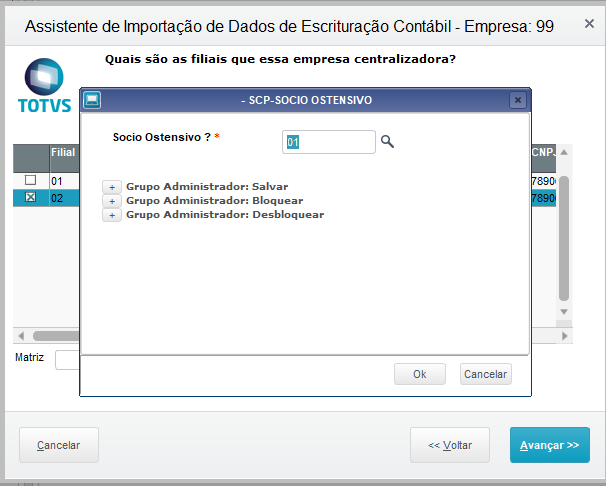 Cross Segmento - Backoffice Linha Protheus - SIGACTB - CTBS001 -  Documentação SCP e Sócio Ostensivo – Central de Atendimento TOTVS