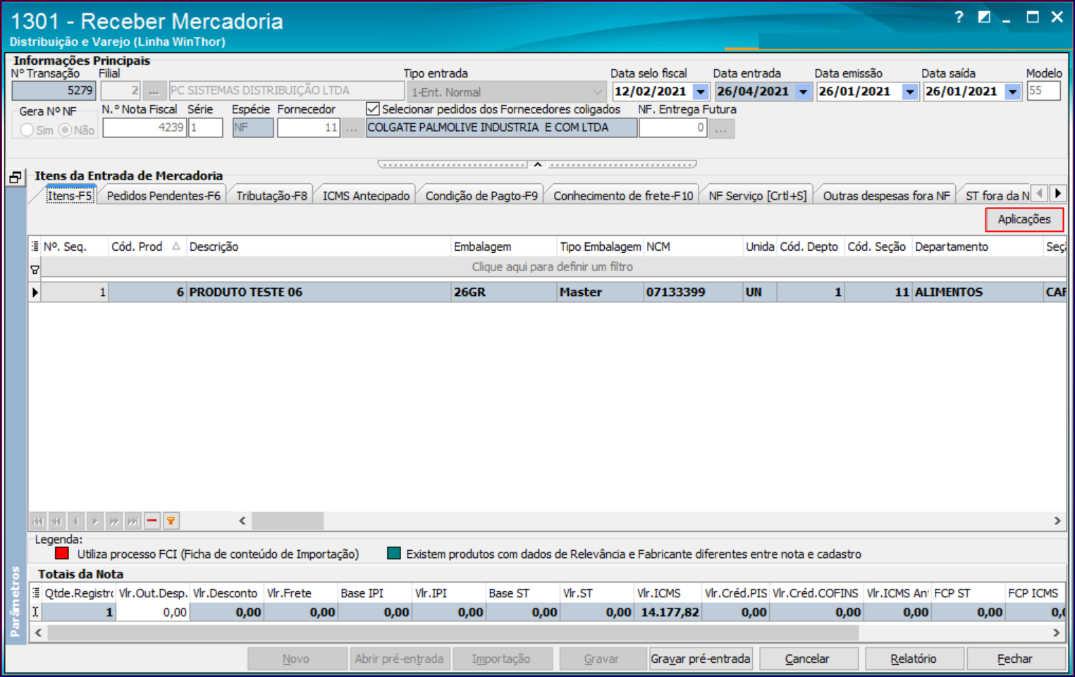 WINT Como Alterar ICMS Do Produto Na Rotina 1301 Central De