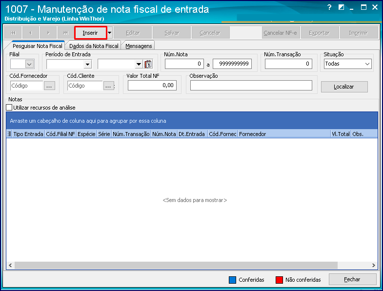 WINT - Como alterar dados da empresa ou do emitente no DANF-e para a rotina  1452 – Central de Atendimento TOTVS