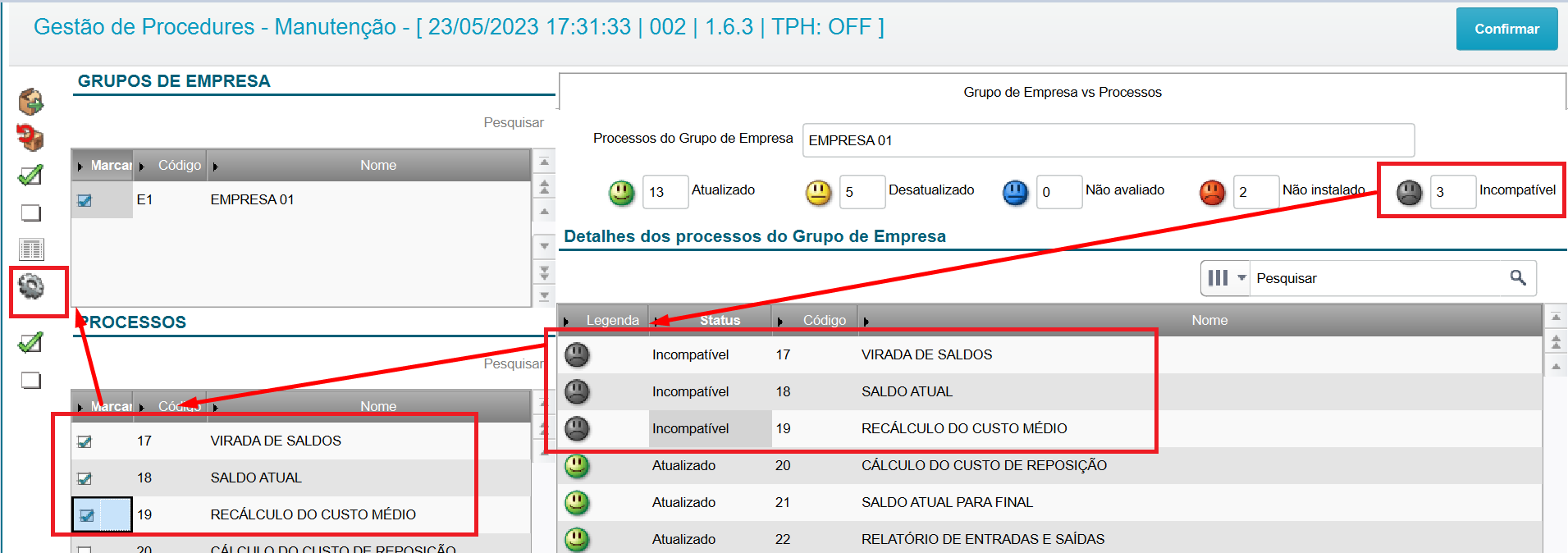 Cross Segmento Backoffice Linha Protheus Sigaest Procedure Desatualizada E Incompatível 4290