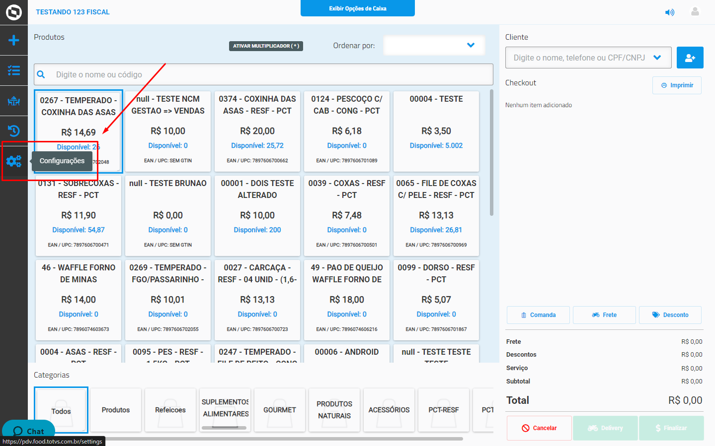 Totvs Food Service Pdv Configuração De Impressora Mp 4200 Th Online Central De 8725