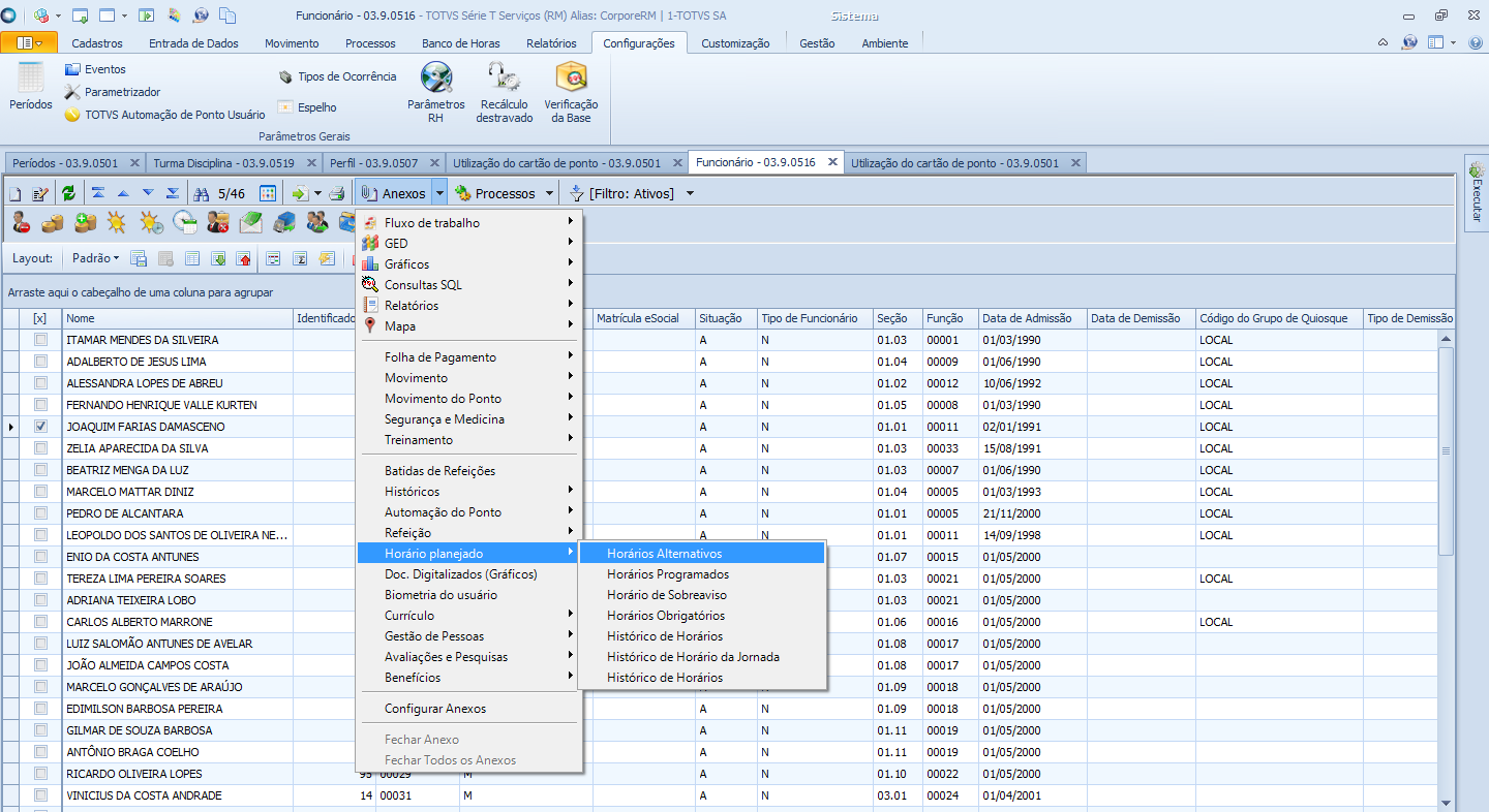 Rh Rm Pto Criar Hor Rio Programado Central De Atendimento Totvs