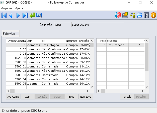 Cross Segmentos - Linha Datasul - MCC - Parametrização e