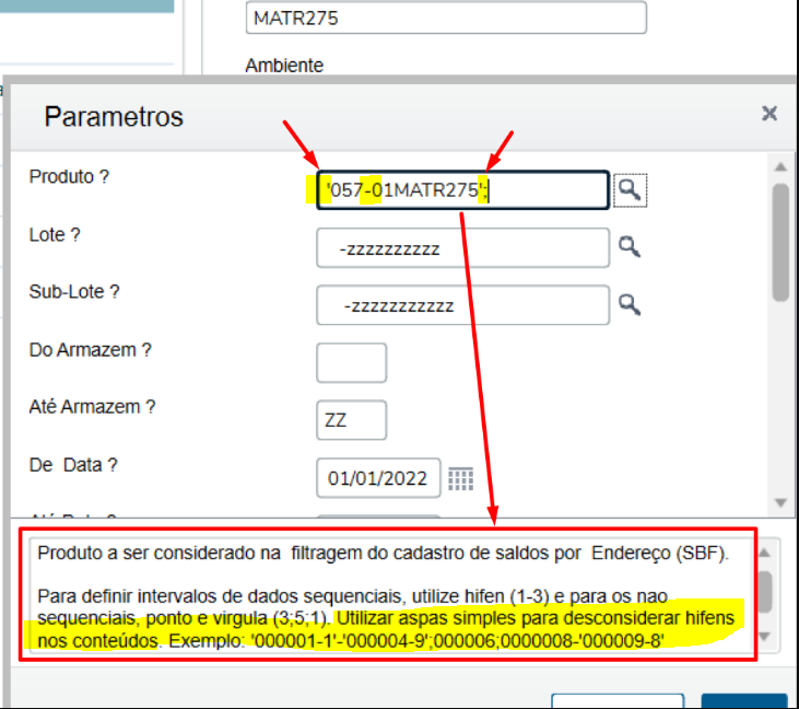 Cross Segmento Backoffice Linha Protheus Sigaest Matr