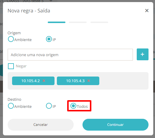 CLOUD - IAAS - Editar Perfil de Rotas de VPN – Central de Atendimento TOTVS