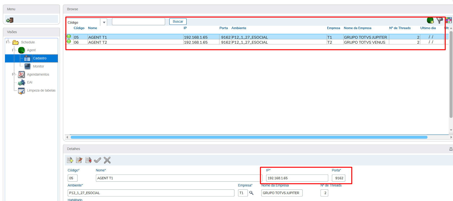 Rh Linha Protheus Mdt Quírons Como Configurar O Schedule De Envio De Dados Protheus X 7012