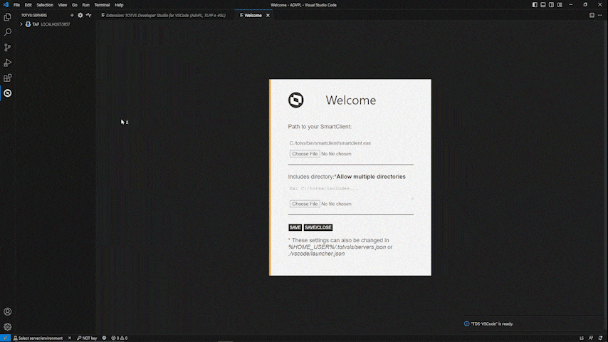 Selecionando Smartclient no VSCODEgif.gif