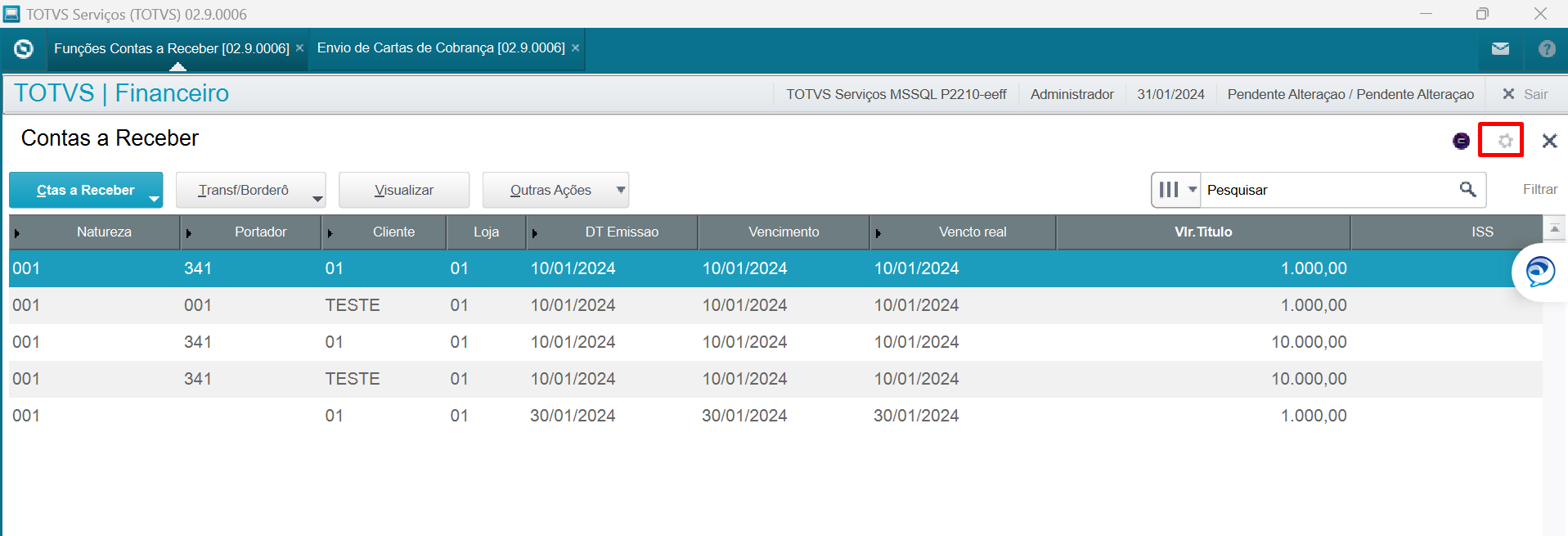 Cross Segmento Backoffice Linha Protheus SIGAFIN FINA740