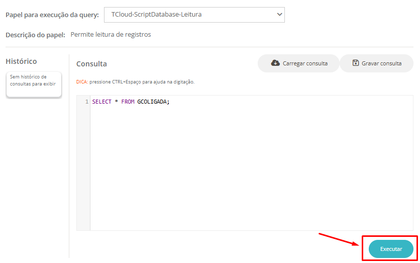 CLOUD - PAAS - Execução de Script em Banco de Dados via T-Cloud ...