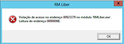 Framework - Linha RM - Frame - Memória insuficiente X Vermelho – Central de  Atendimento TOTVS