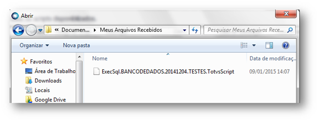 Framework - Framework RM - BD - Executor de Scripts não abre após a  confirmação da mensagem de aviso – Central de Atendimento TOTVS