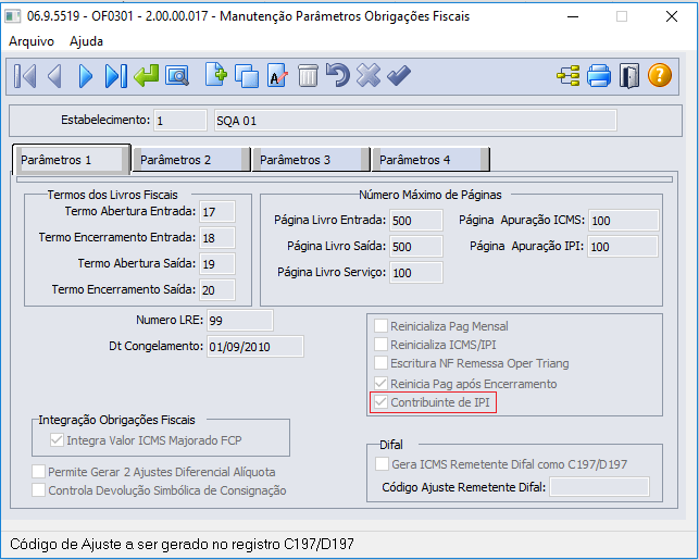 Cross Segmentos Linha Datasul Mlf Sped Fiscal Registro