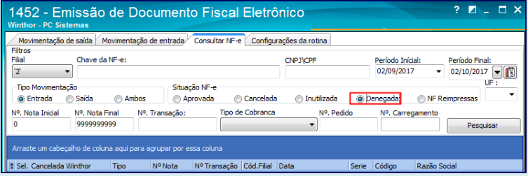 WINT - Como alterar dados da empresa ou do emitente no DANF-e para a rotina  1452 – Central de Atendimento TOTVS