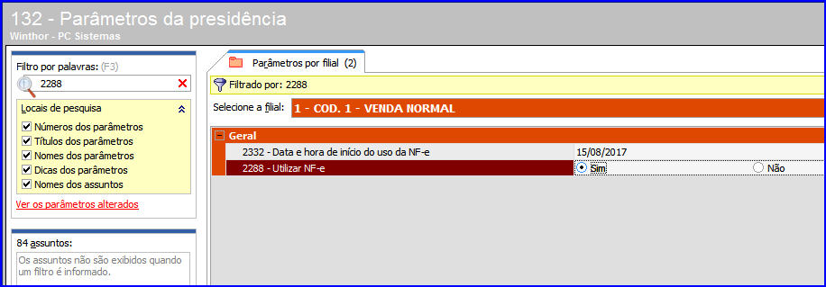 WINT - Qual a parametrização para utilizar Módulo Fiscal Eletrônico (MFe) –  Central de Atendimento TOTVS