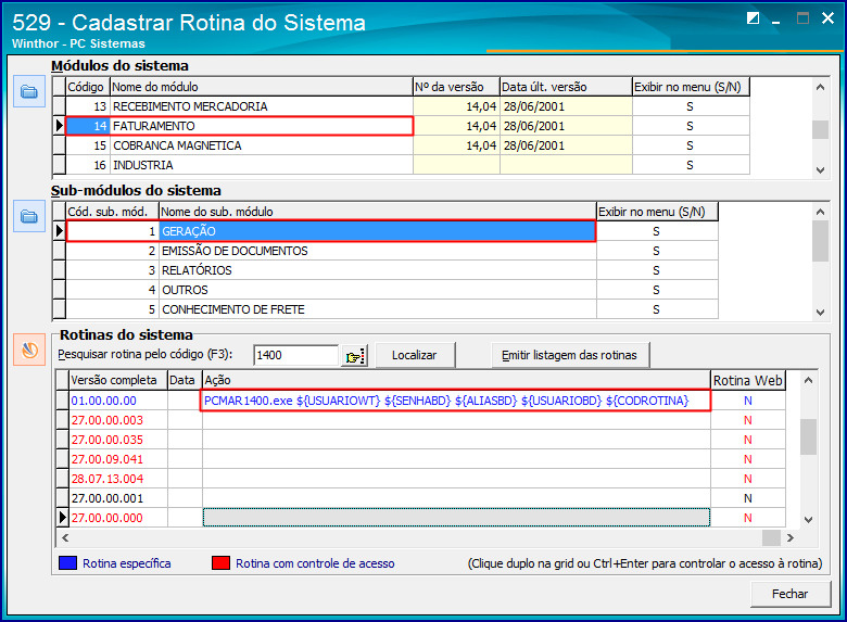 Wint Como Cadastrar Rotinas Espec Ficas No Winthor Central De