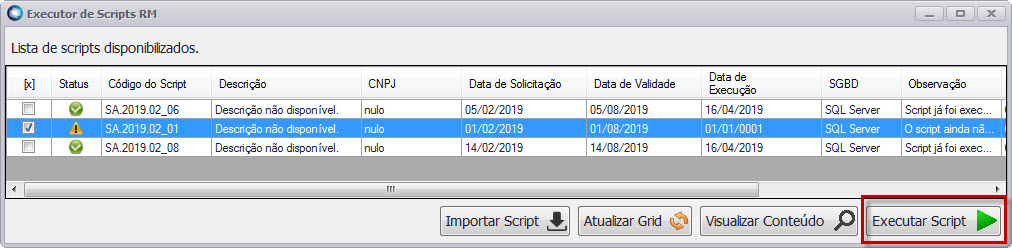 como botar script no executor