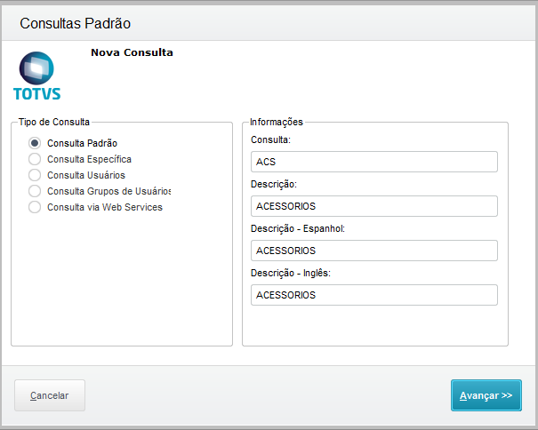 Cross Segmento - TOTVS Backoffice (Linha Protheus) – ADVPL – Consulta ...