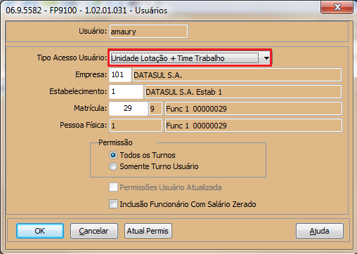 Rh Linha Datasul Mphcm Tipo Acesso Usuário Unidade Lotação Time De Trabalho Central De 8826