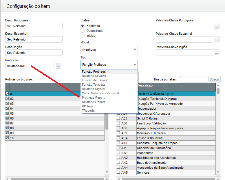 Cross Segmento - TOTVS Backoffice Linha Protheus - ADVPL - Configurar ...