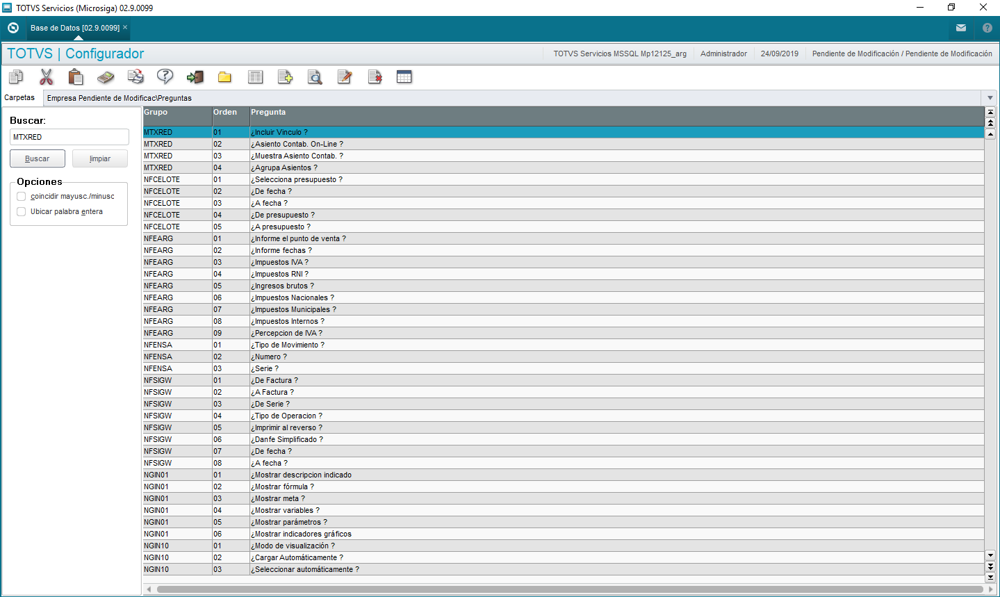 Cross Segmentos - TOTVS BackOffice (Línea Protheus) MI - Configurador ...