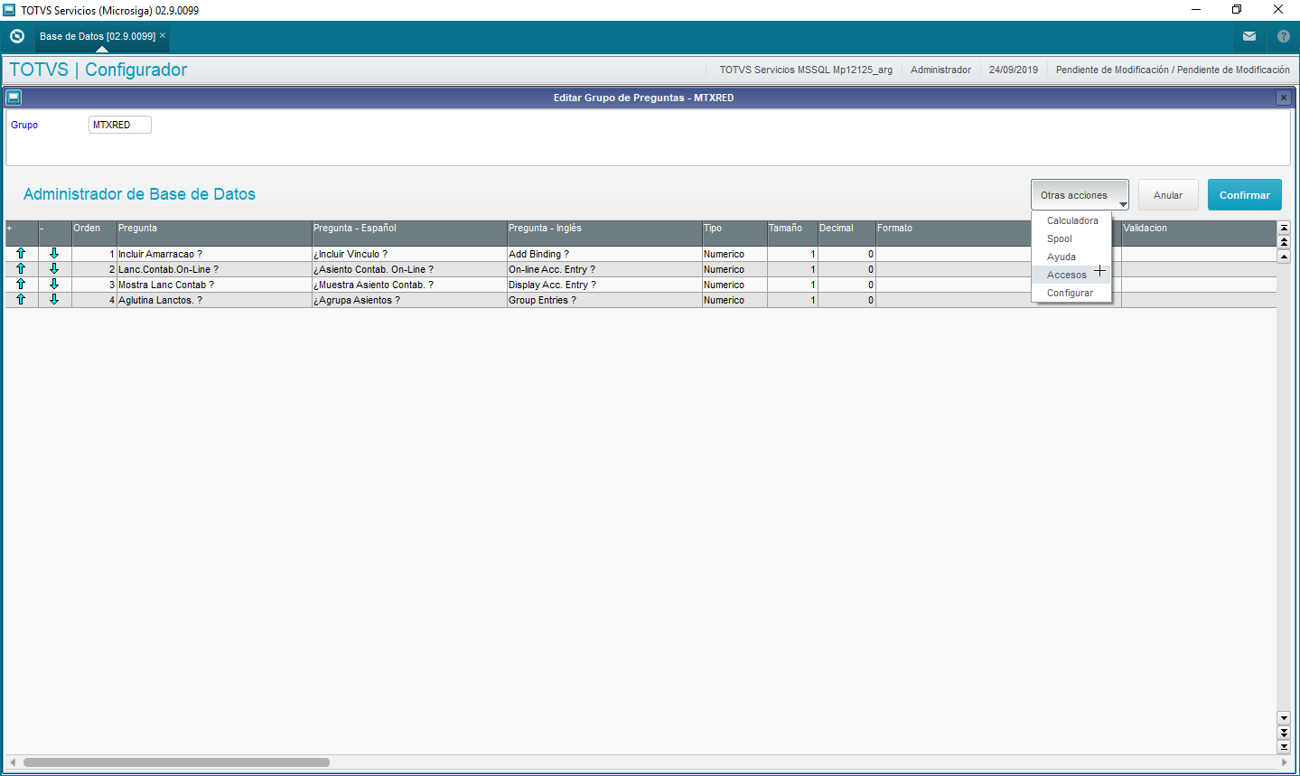 Cross Segmentos - TOTVS BackOffice (Línea Protheus) MI - Configurador ...