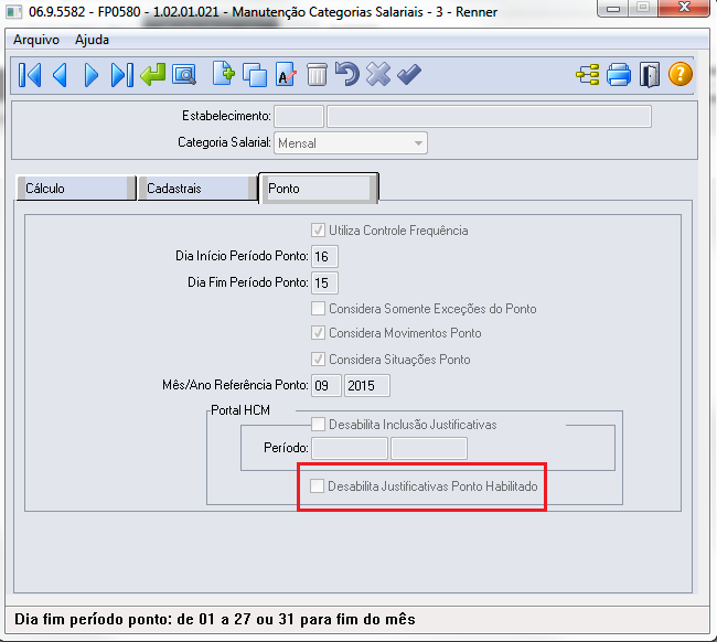 Rh Linha Datasul Mphcm Bloquear Inclusão De Justificativas No Portal Hcm Central De 1674