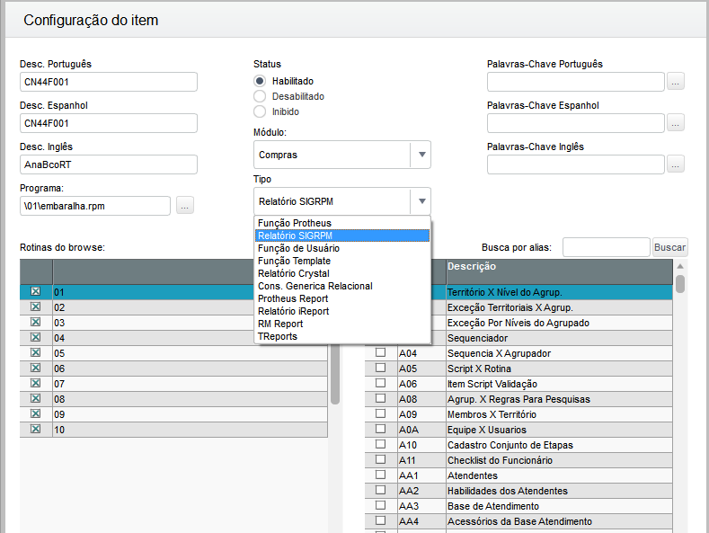 Cross Segmento - TOTVS Backoffice Linha Protheus - ADVPL - SIGARPM No ...