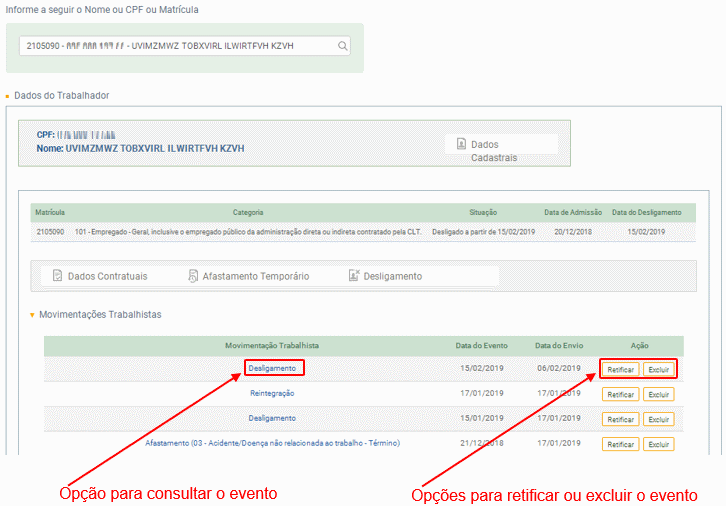 Rh Linha Protheus Gpe Esocial S 2299 Como Consultar No Site Do Esocial Dados Do Evento 5026