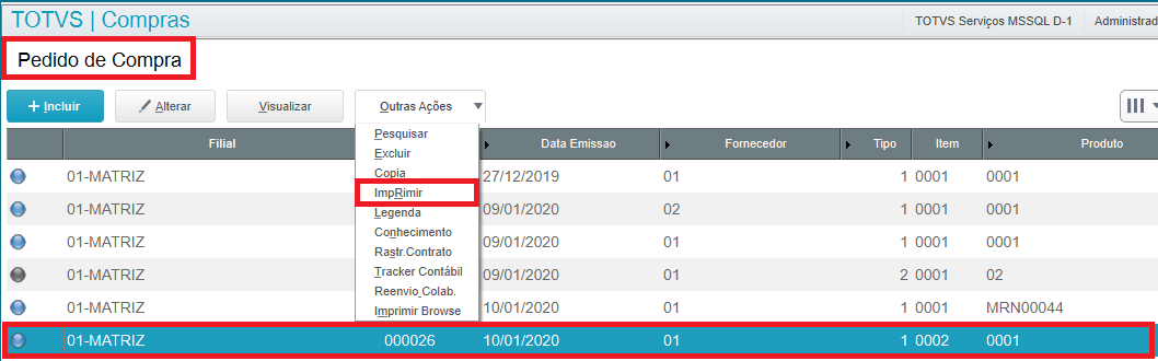 04 - Wcompras: Solicitação de Compras 