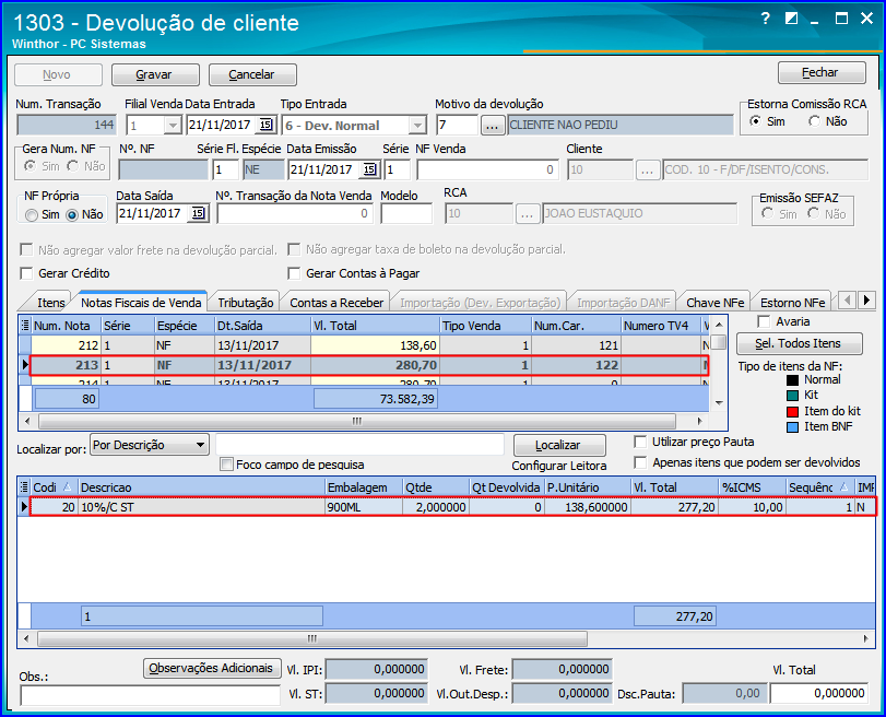 Wint Como Realizar Devolu O De Quantidade Avariada Na Rotina